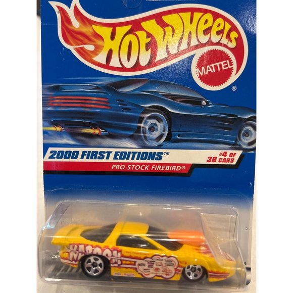 Hot Wheels 2000 First Editions 4 of 36 Collectable Car Pro Stock Firebird Box Da - Picture 11 of 11